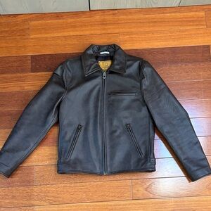 Men's Sleek Brown Leather Jacket